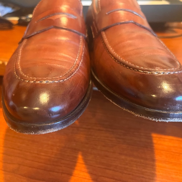 Brown penny loafers size 9 1/2 D - Picture 3 of 10